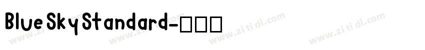 Blue Sky Standard字体转换